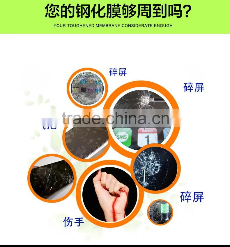 China Anti-fingerprint Tempered Glass Screen Protector For Huawei Honor 6