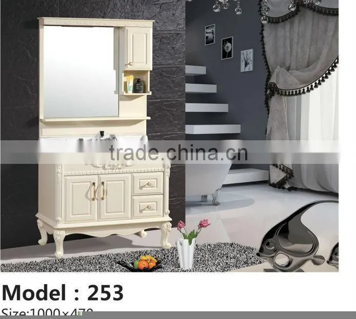 High standard wood or pvc modern pvc bathroom cabinet