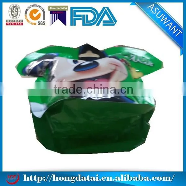 Stand up special vacuum bags for food packaging