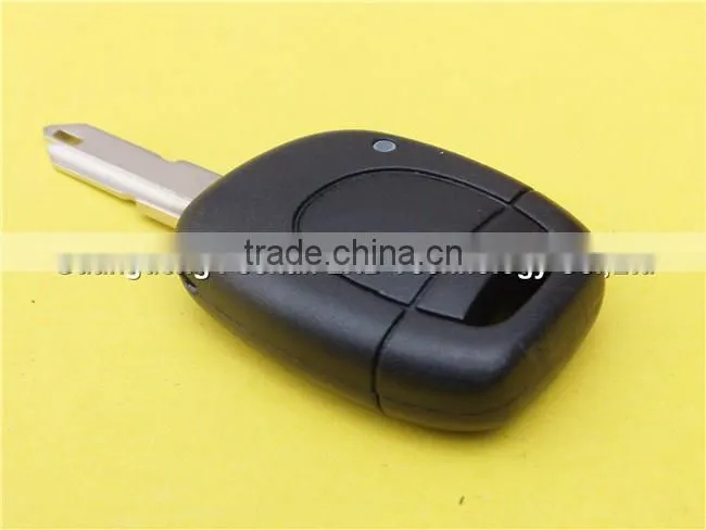 Renault 1 button remote and flip key shell case without battery place no logo