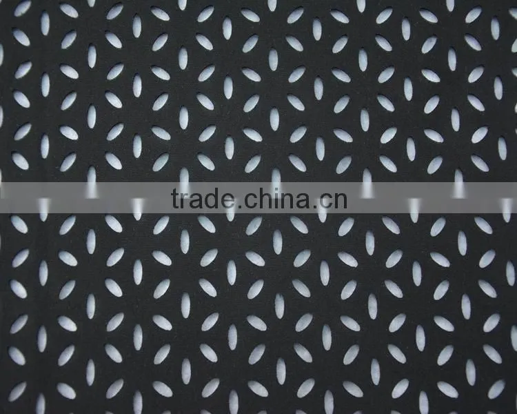 Jiufan Textile High Quality Knitting Punching Scuba 100% Polyester Plain Dyed Scuba Supplier in Shaoxing