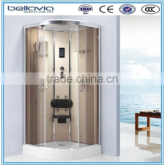 Hot latest bathroom design made in china 6999D factory pivot shower enclosure