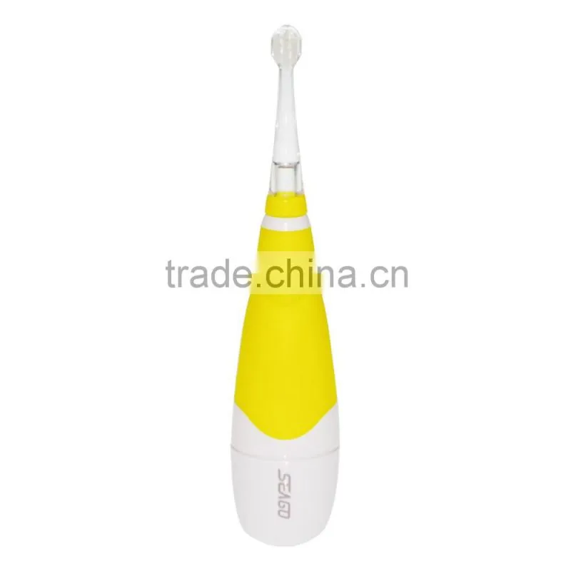 2016 trending products baby kid use sonic nano gold toothbrush with LED light