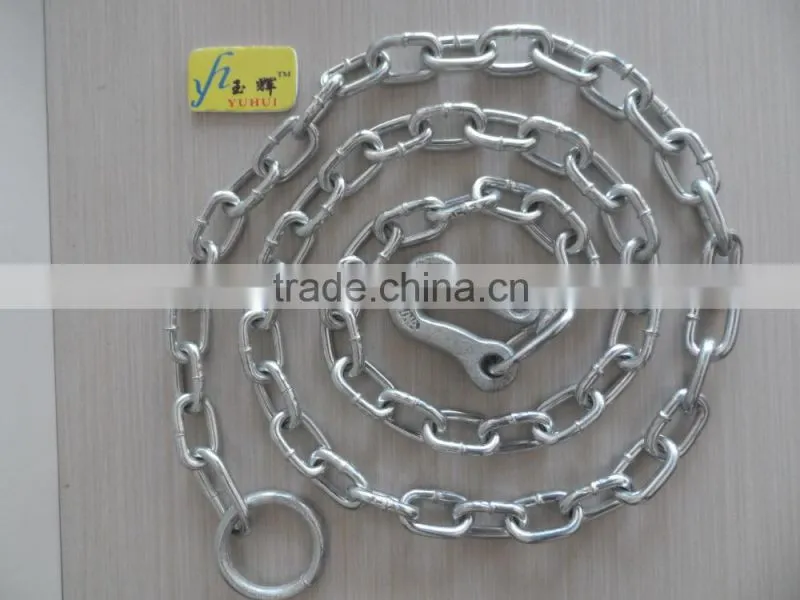 GALVANIZED ANIMAL CHAINS ,danimal chain link ,cat chain,cow chain