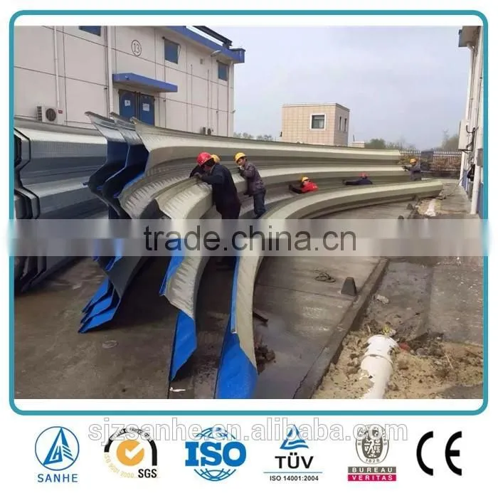 steel corrugated metal curved roof panel