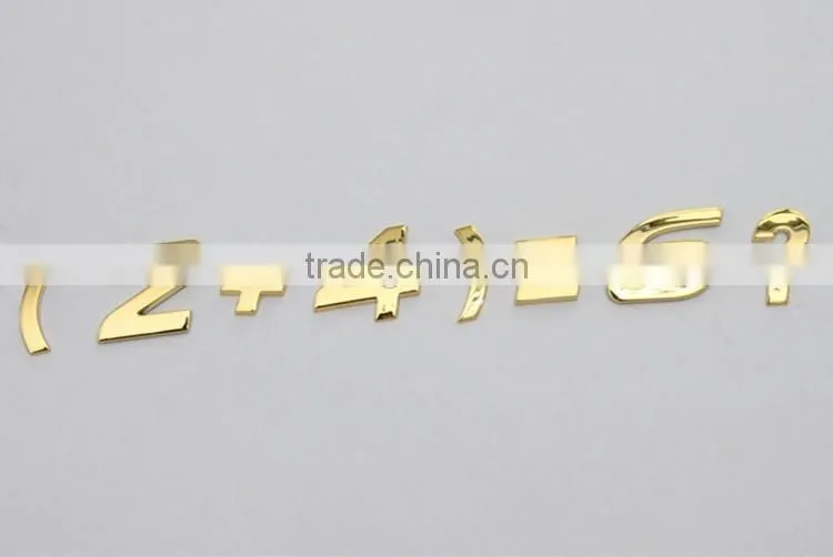 3d stickers chrome car custom separated letters /V6 Car Emblem