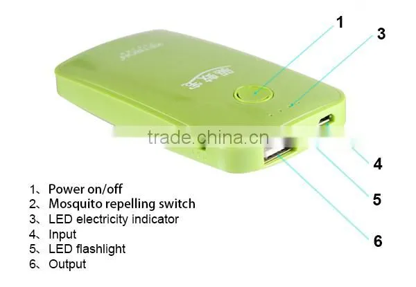 3600mAh power bank mosquito repellent!!! plant fiber mosquito coil