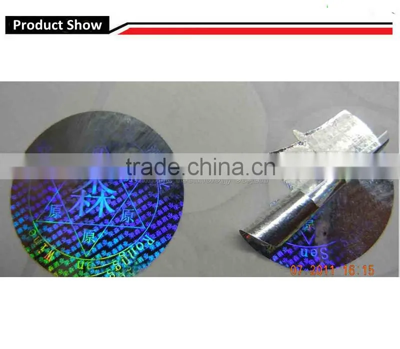 Anti counterfeiting Hologram sticker security void label
