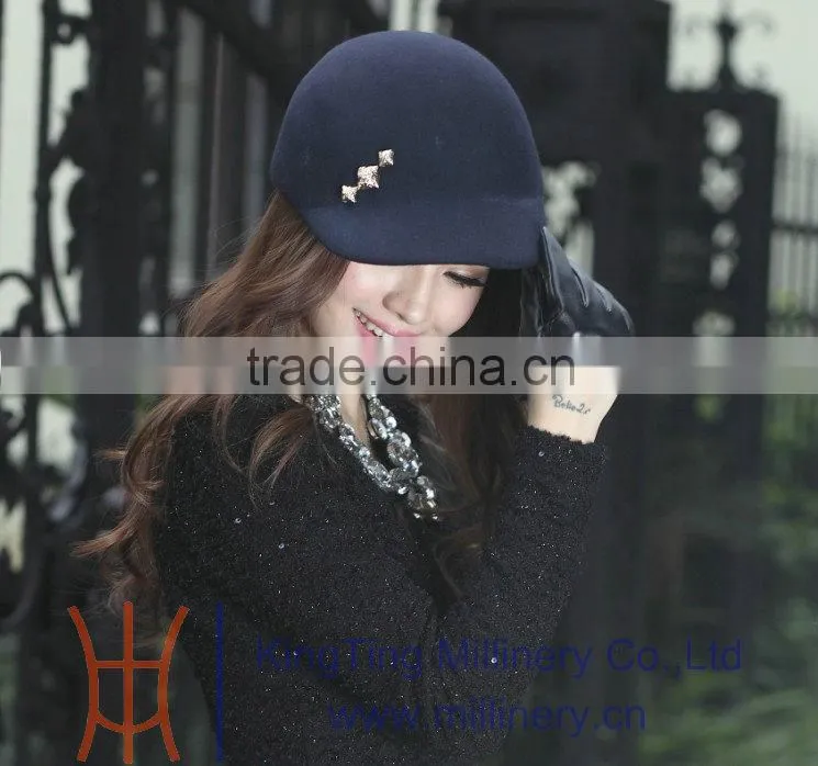 Wholesale Winter Hat Red/Blue Wool Hat For Women