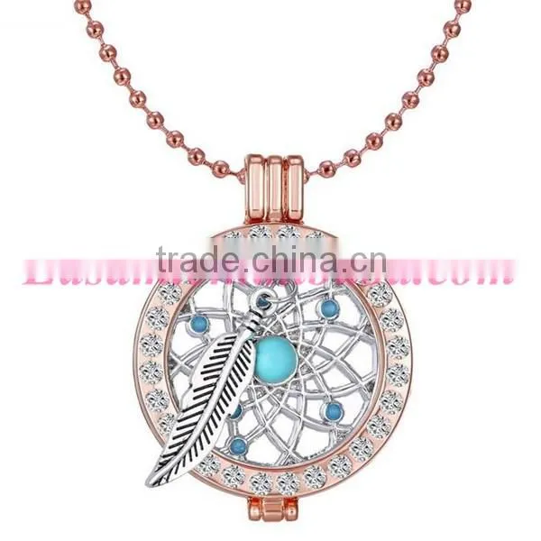Bohemia creative DIY dreamcatcher locket necklace