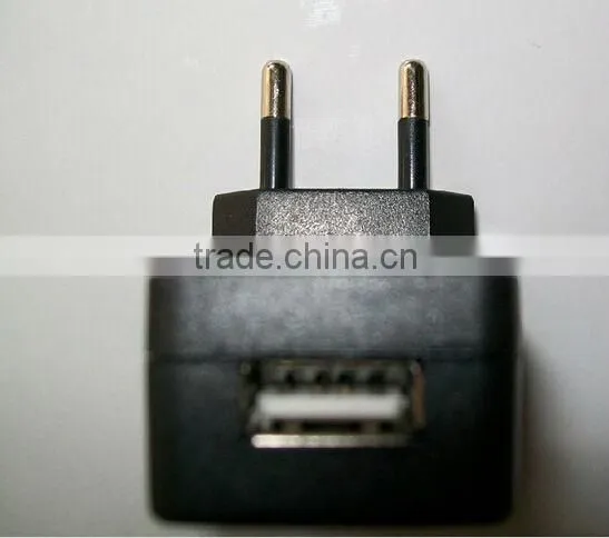 EU Plug USB Travel Charger,Custom USB Wall Charger for Cell phone for Tablet 5V 1A