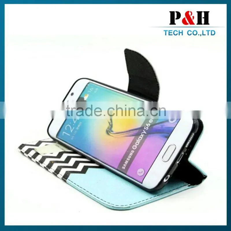 Number one design leather case for samsung s6