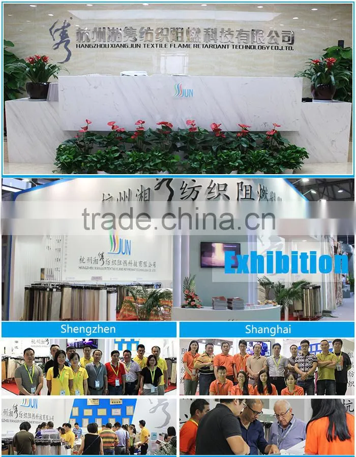 2015 High quanlity 100% polyester inherently fire retardant window screen for hotel window/home window