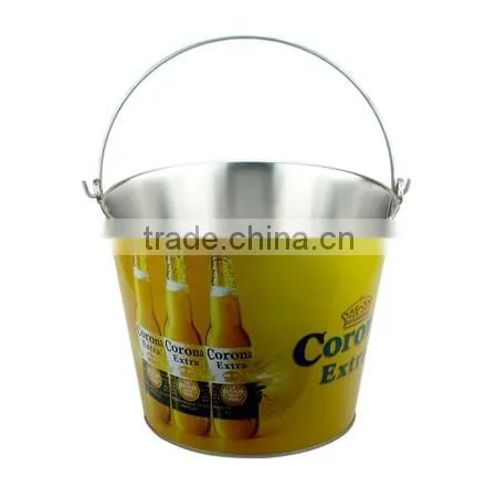 2016 hot sales mini ice tin bucket & candy tin bucket with handle