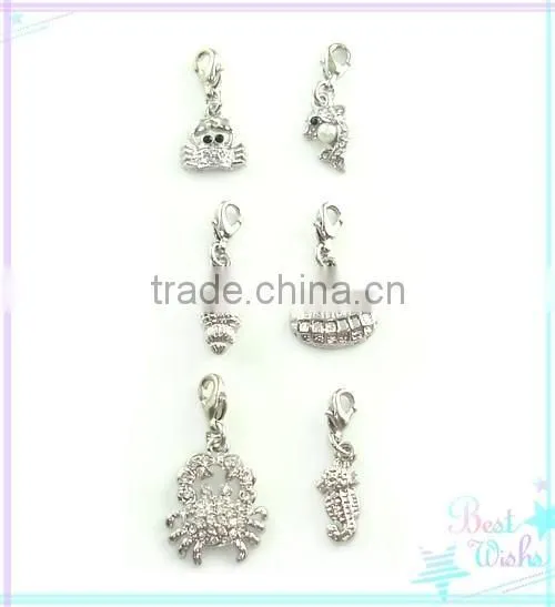 Factory wholesale thousands of designs zinc alloy cheap price floating locket charms heart shaped charms