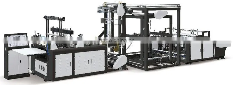 Quality assurance Fully Automatic 7600X1920X1900mm customized fully automatic non woven bag making machine
