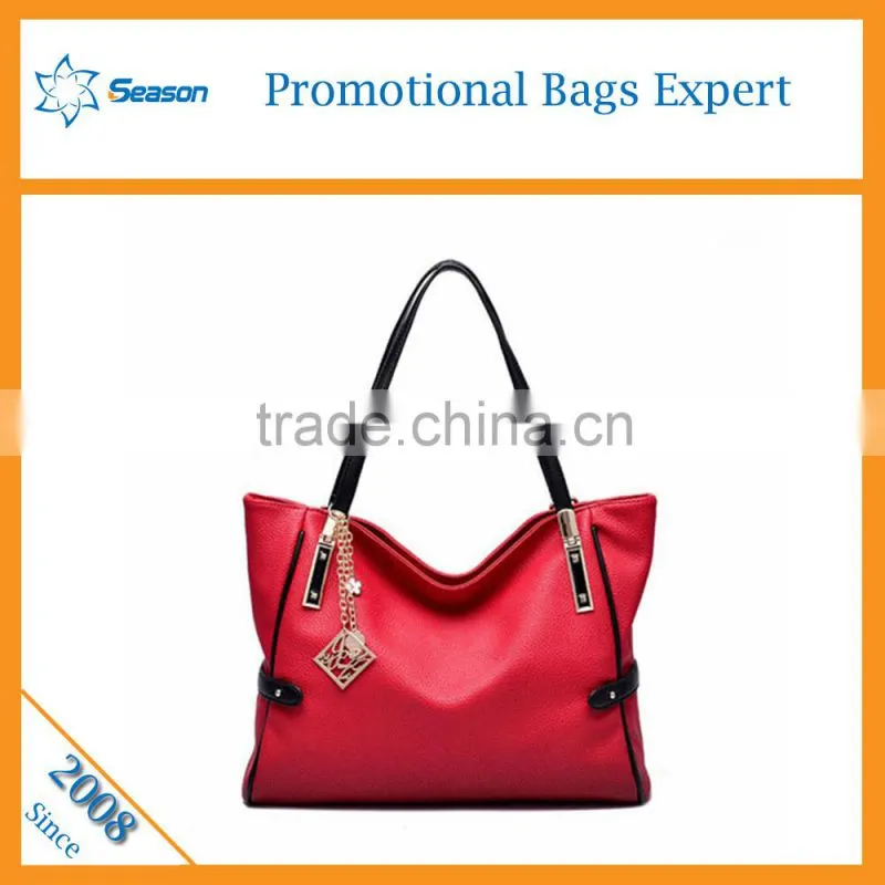 New Arrival Women's leather Tote Shoulder bag plain handbags ladies 2016