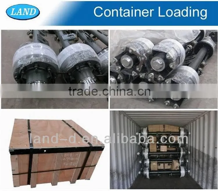 Trailer Axle German Axle 13T 16T with high quality and big heavy from CHINA