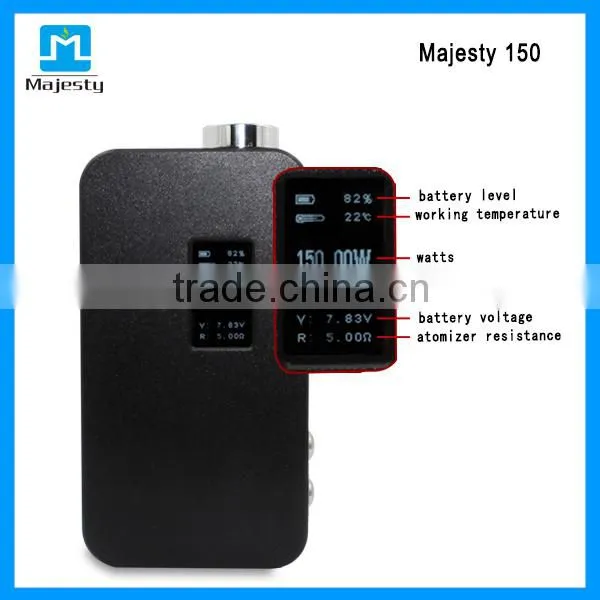 150w electronic cigarette ego thread majesty 150 box mod mechamic mod majesty 150
