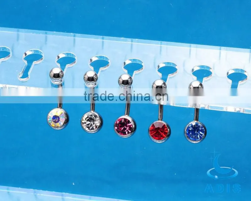fancy display shelf in plastic material for body jewelry show