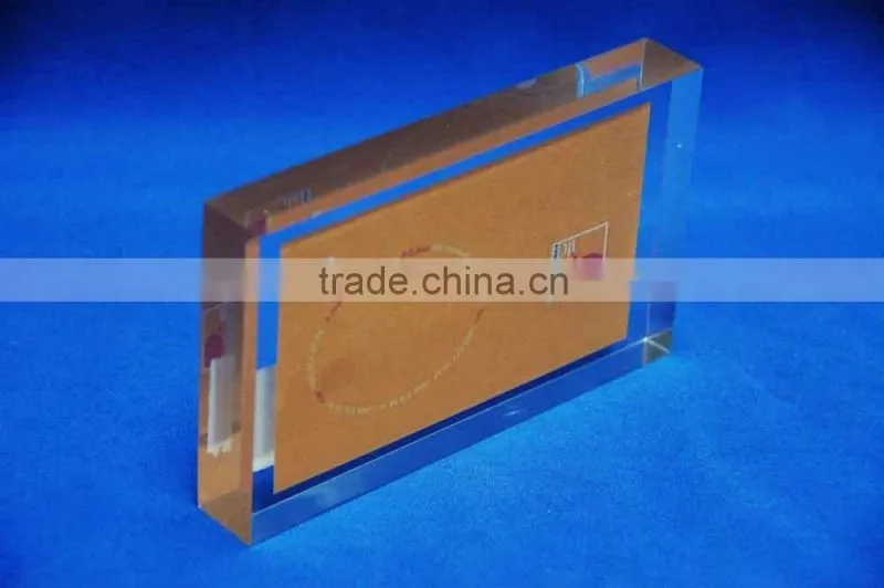 Custom clear acrylic blocks crafts, solid plastic blocks wholesale