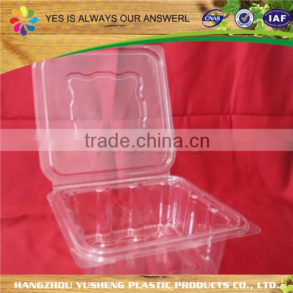 customized Transparent food clear plastic clamshell packaging