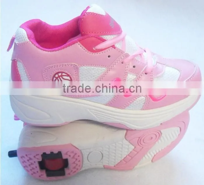 High quality fashion kids roller shoes with retractable one wheel