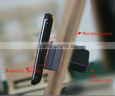Retractale security wall mount cell phone holder
