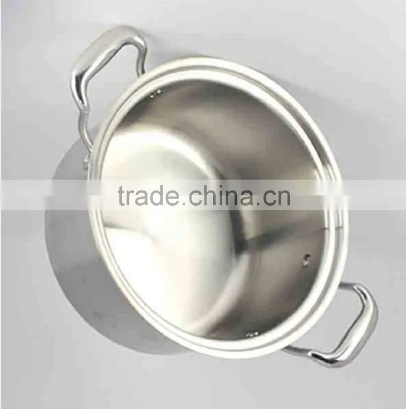New Designs Stainless Steel stockpot with red handle high quality