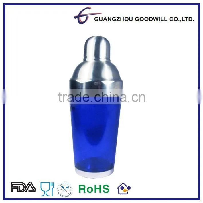 500ML double wall Plastic Cocktail Shaker