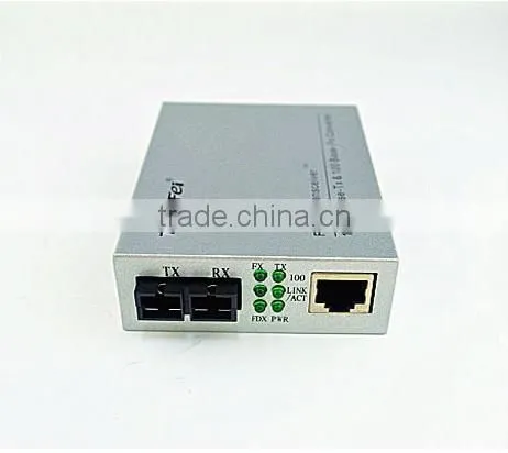In stock 10/100M single fiber single mode SC, 9V 12V dc media converter
