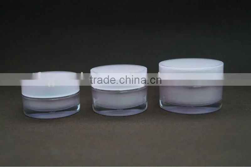 acrylic cosmetics containr jars