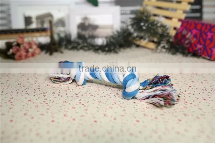 Double knot cotton rope for pet toy