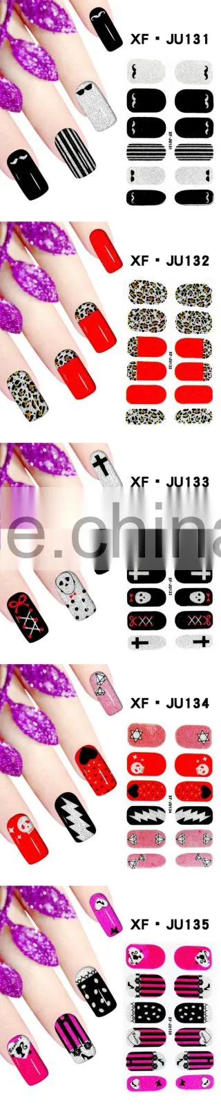 2016 New arrival water transfer nail decals nail art stickers Flower design nail art accessories