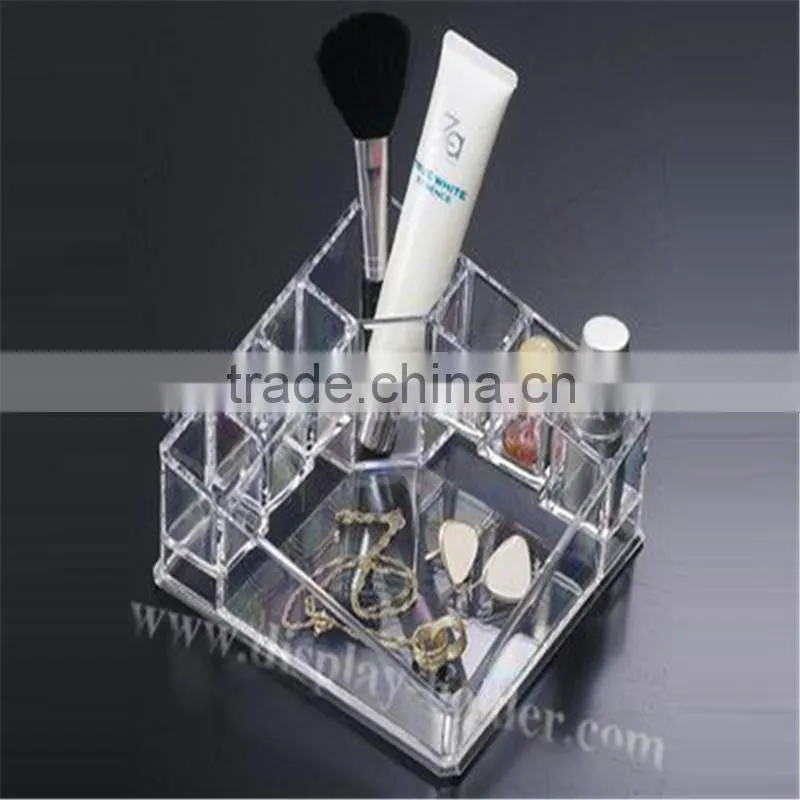 acrylic cosmetic display makeup lipsticks tray plastic