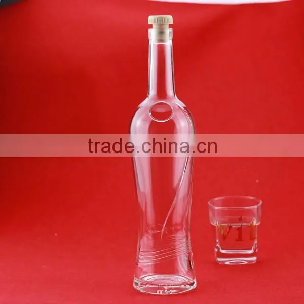 Hot sale cheap lovely frosted liquor bottles apples shape wine bottles crystalesd headef liquor bottle
