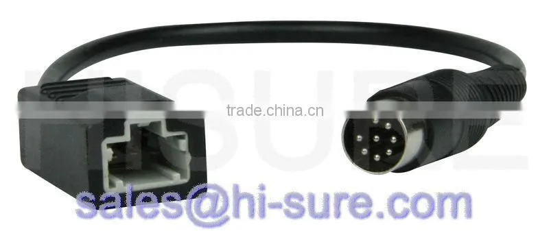 honda 3 pin connector to aviation plug 8 pin wire connector