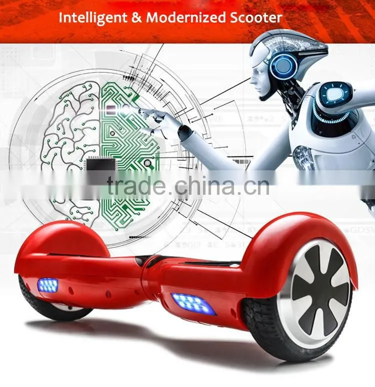 China 6.5 inch electric 2 wheel bluetooth hoverboard balance with Samsung battery