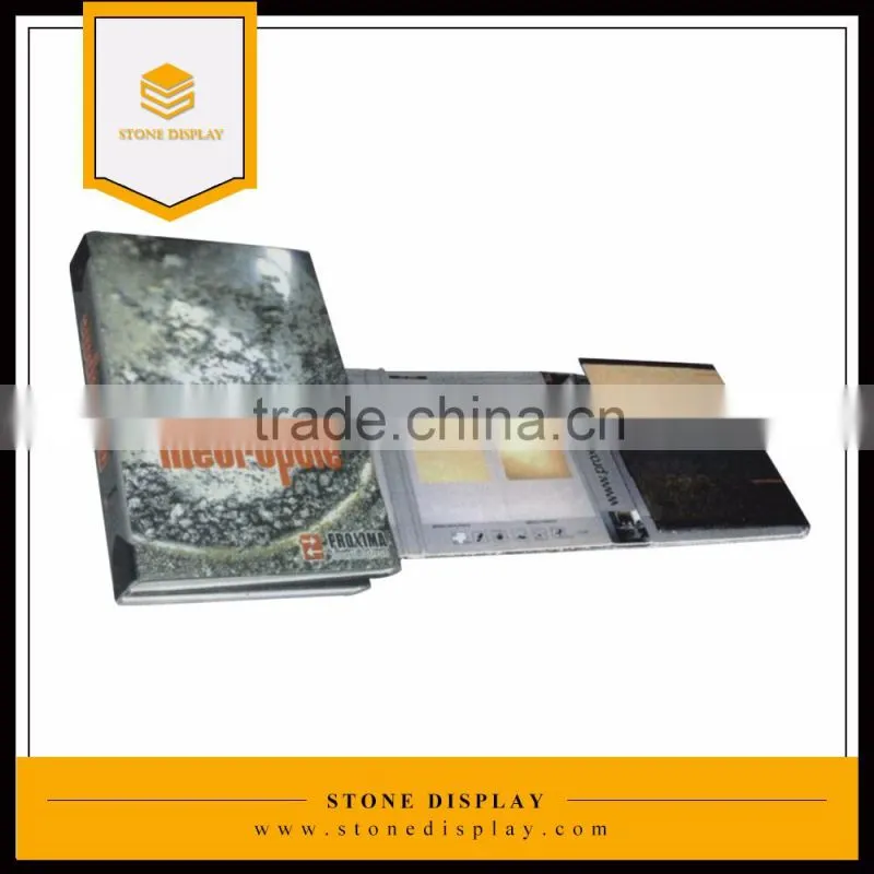 quartz stone sample book/ stone display sample books