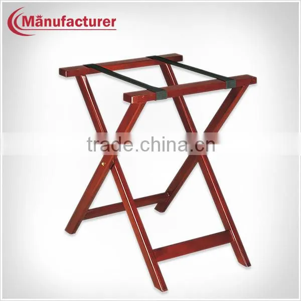 Hotel Articles Wooden Luggage Rack / Folding Luggage Holders for Bedroom