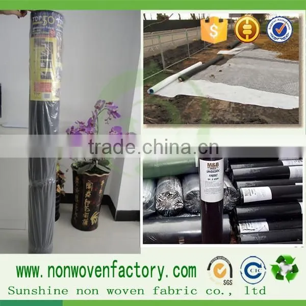 20M x 1.5M 50 GSM Weed Control Fabric nonwoven Membrane Rolls Ground Cover