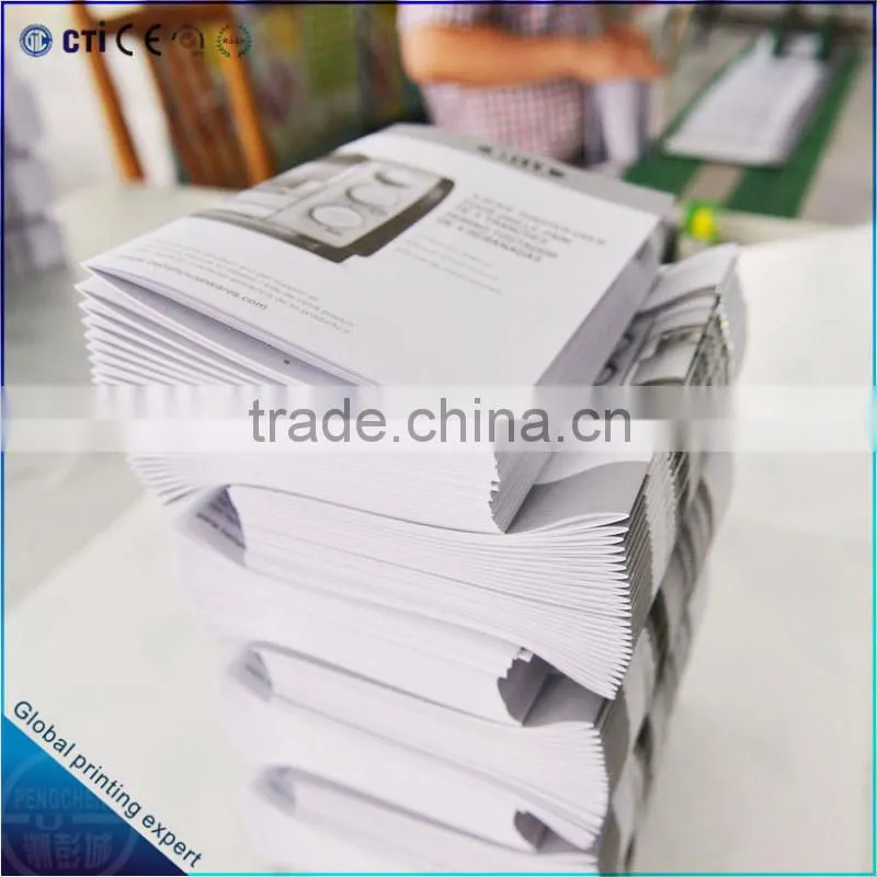 saddle stitching black and white spcgz book printing in China