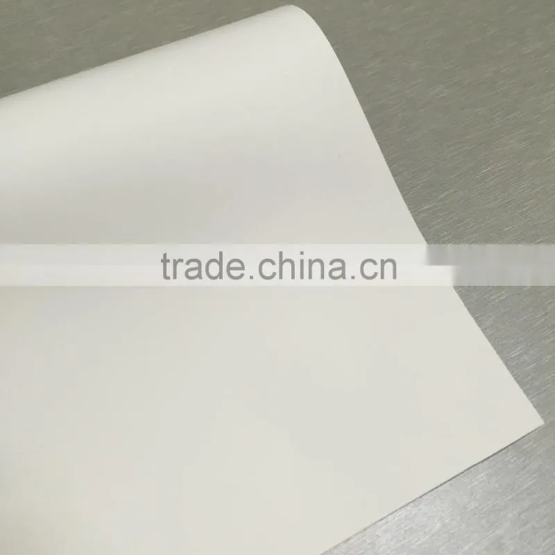 180mic eco solvent plastic white opaque pet film with silver back