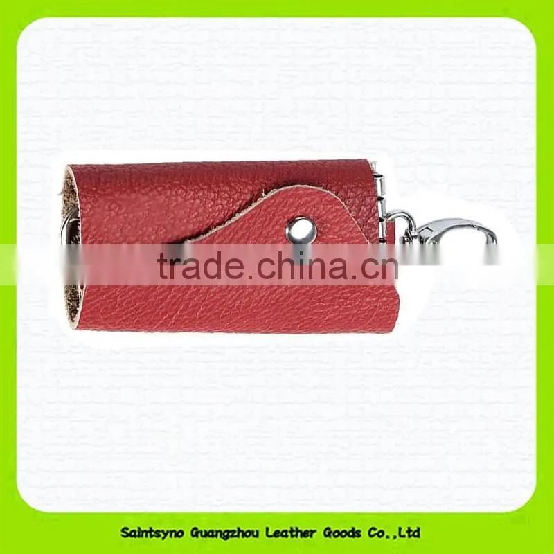 15099 Customer logo genuine leather key holder organizer