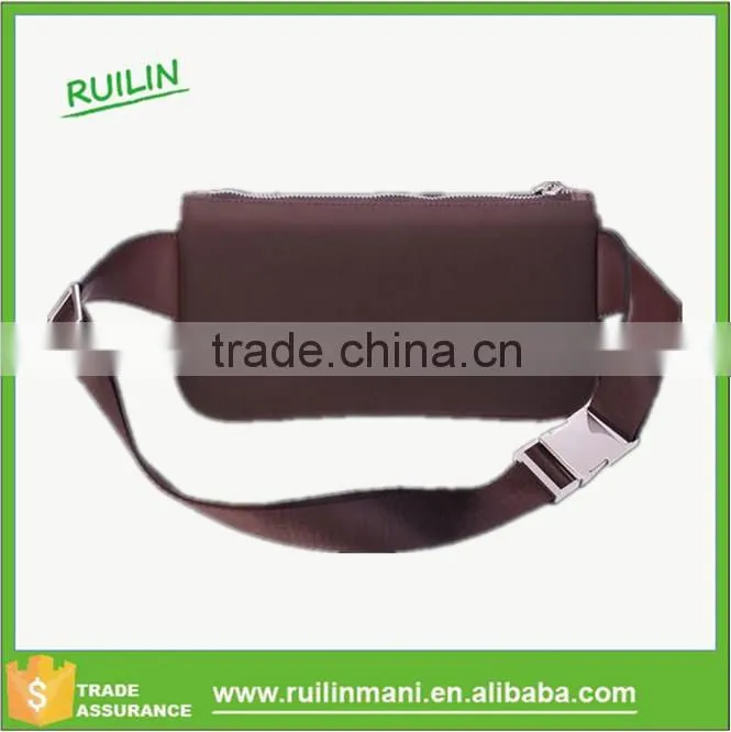 Men's Nylon fannypack rfid waist wallet with adjustable strap