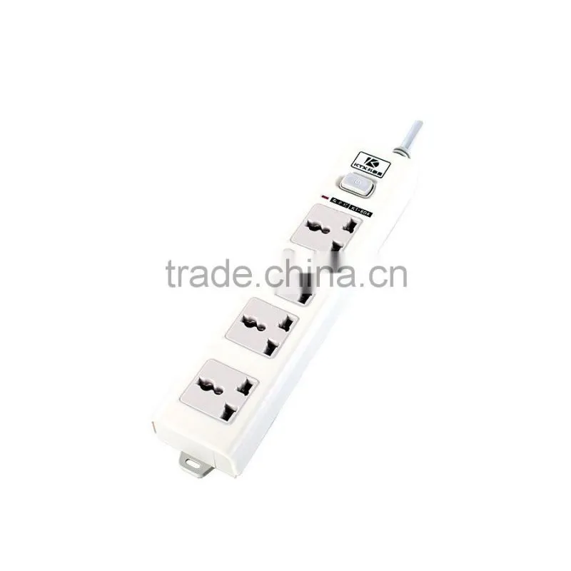 4 Way Wall Electrical Extension Multi Plug Sockets With Single Row