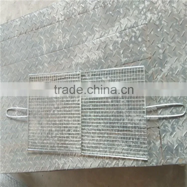 BBQ Fish net/ stainless steel fish net /fish barbecue grill netting