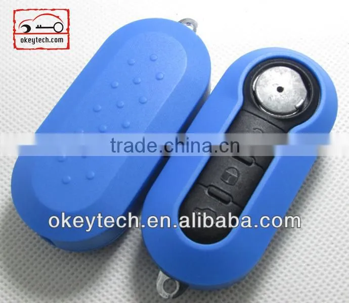 Best price car key cover Fiat key cover 3 button remote key shell for shell key fiat 500 key for fiat key cover