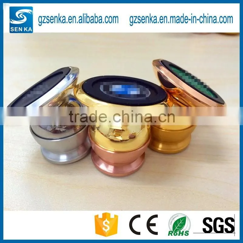 360 degree rotate stainless steel magnetic mobile phone car holder