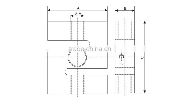 GSL302 Hopper scale S type load cell 300kg